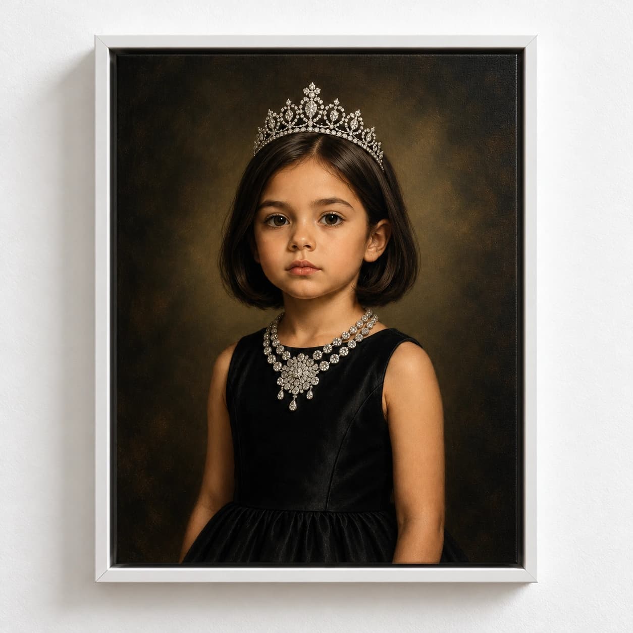 Classy Lady: white floating frame