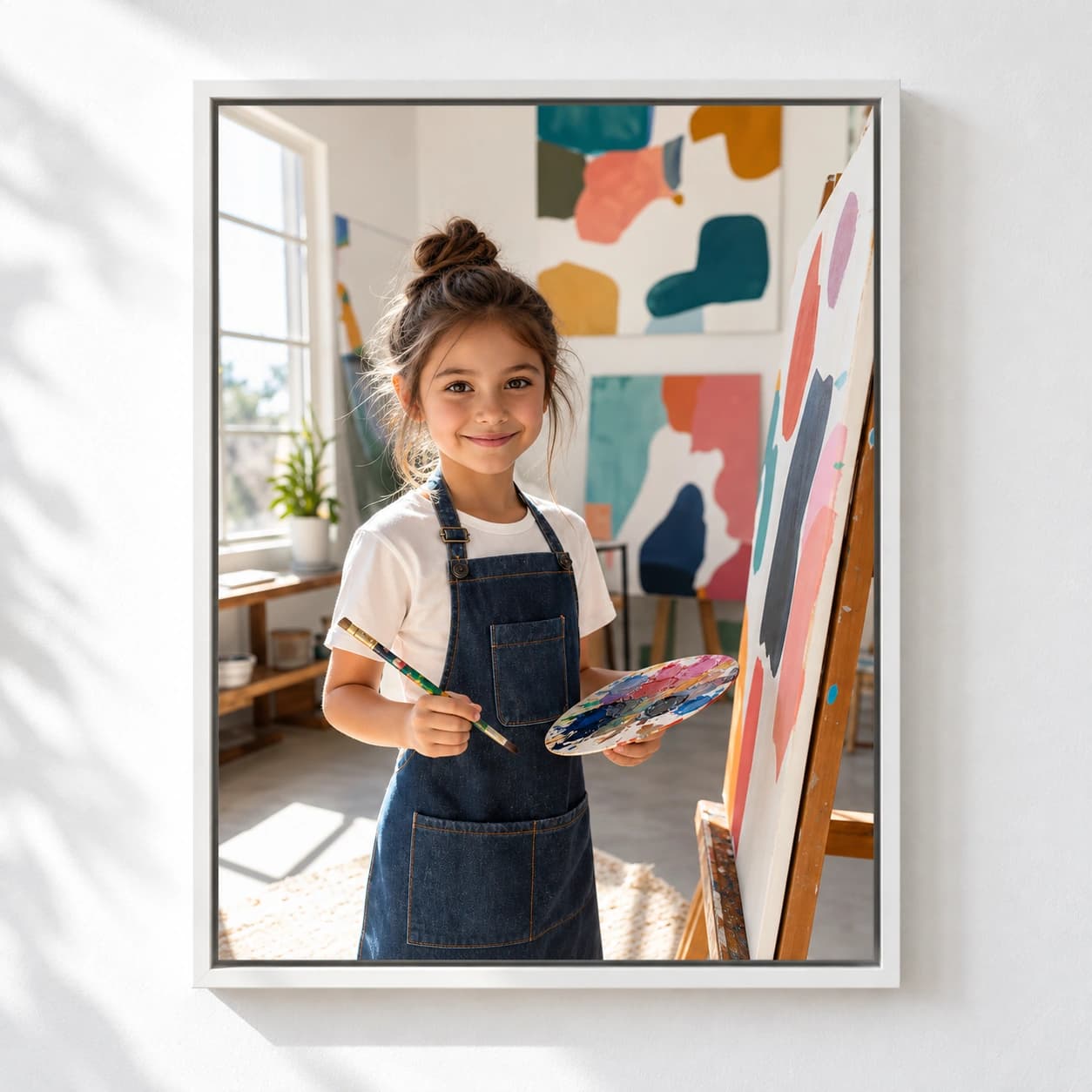 Future Artist: white floating frame
