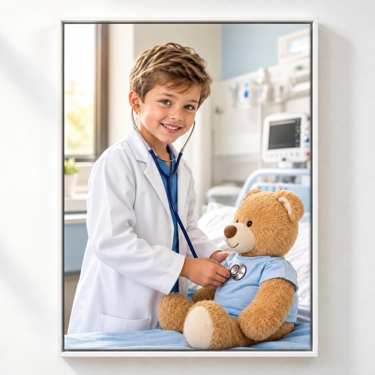 Future Doctor: white floating frame