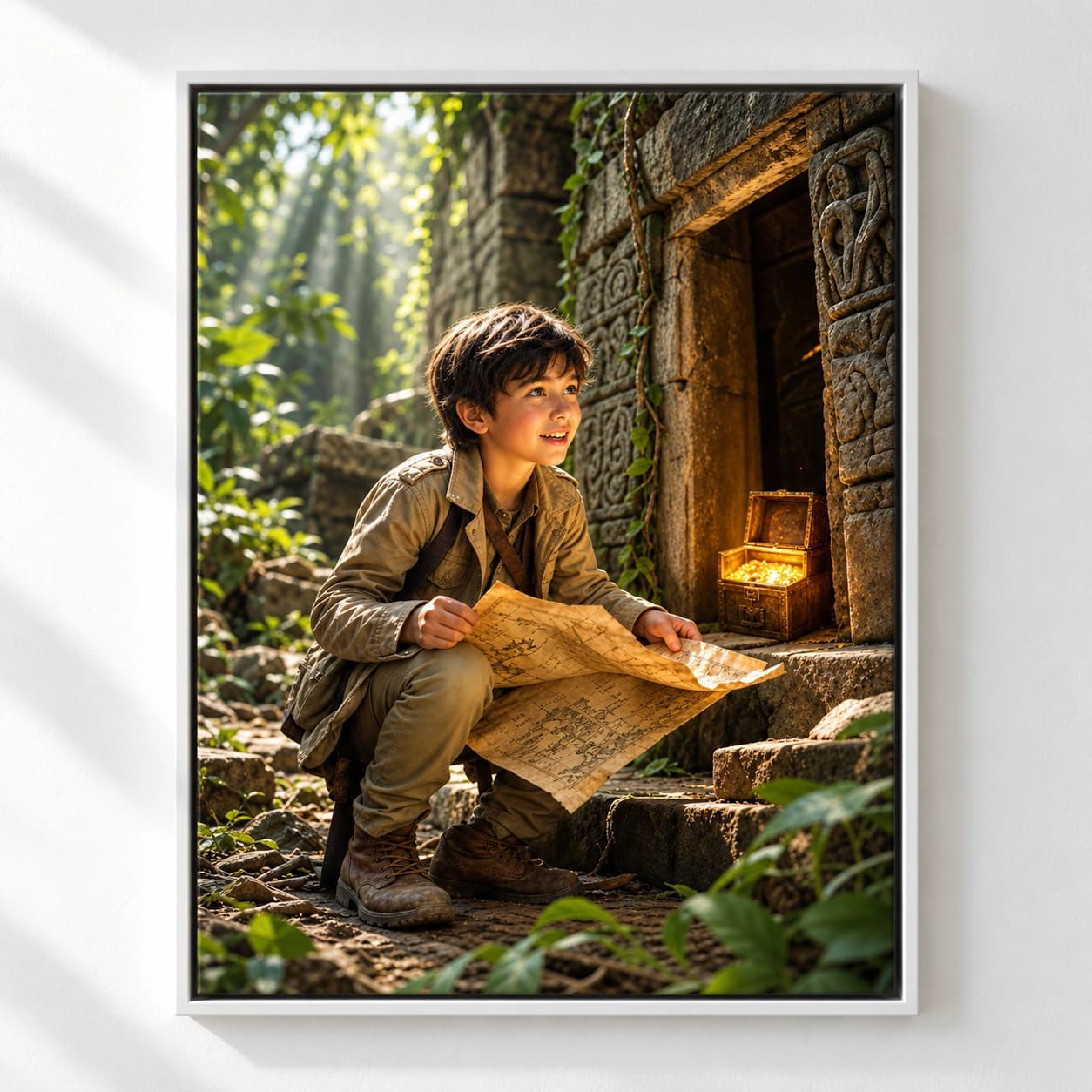 Future Explorer: white floating frame