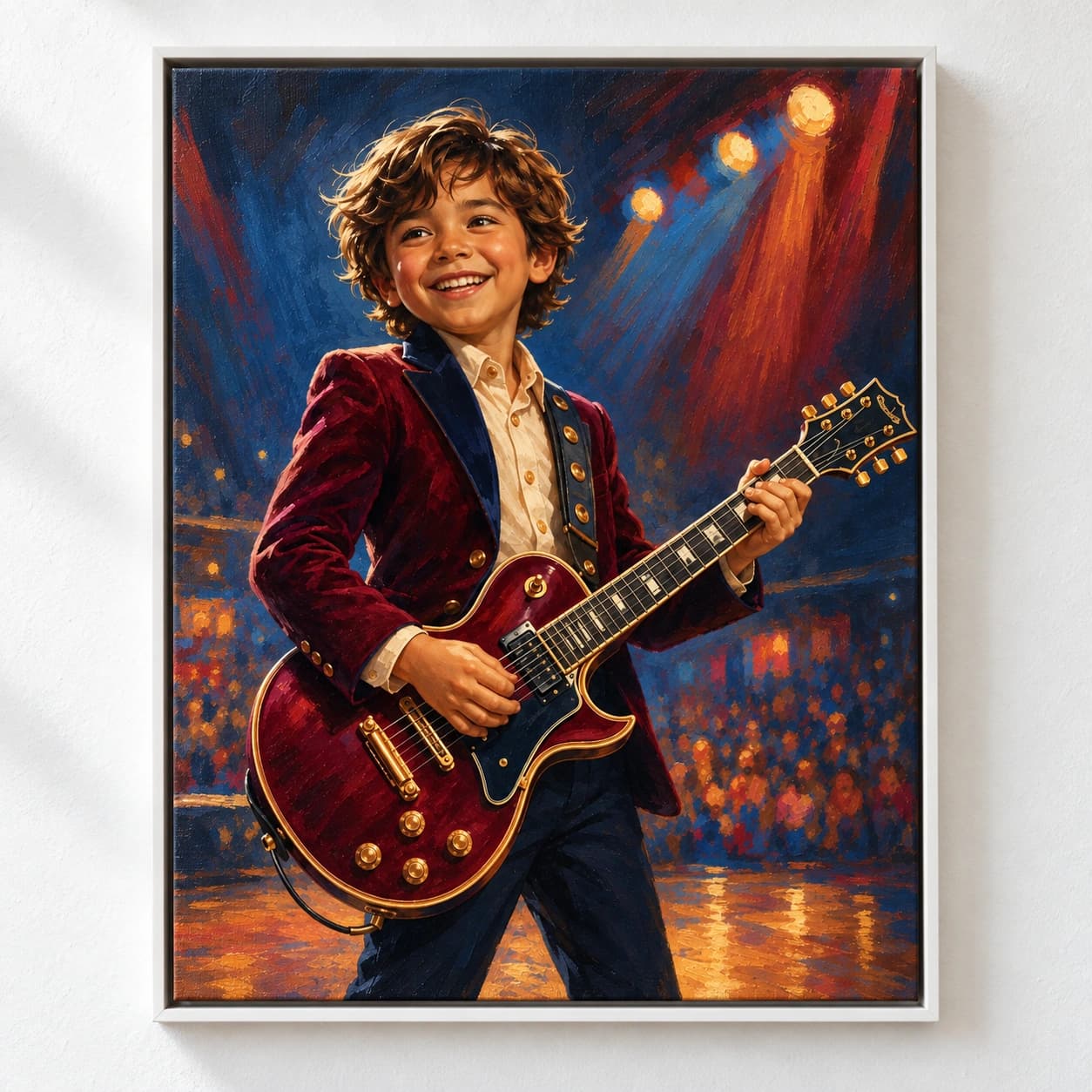 Future Musician: white floating frame