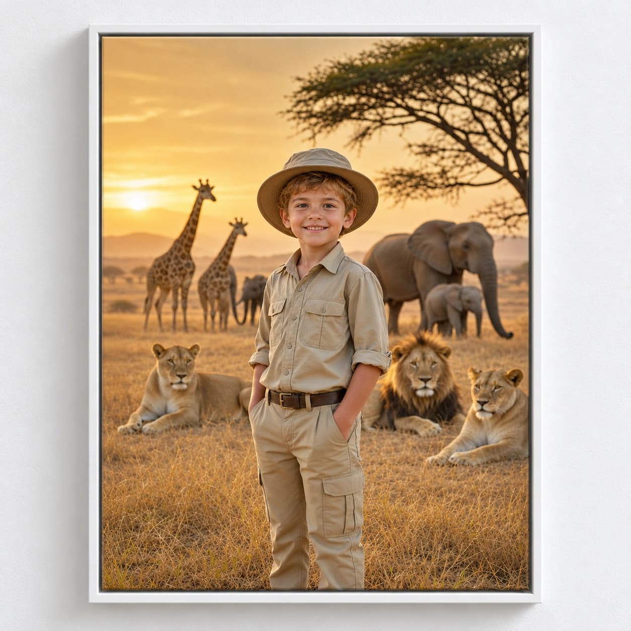 Future Safari Ranger: white floating frame