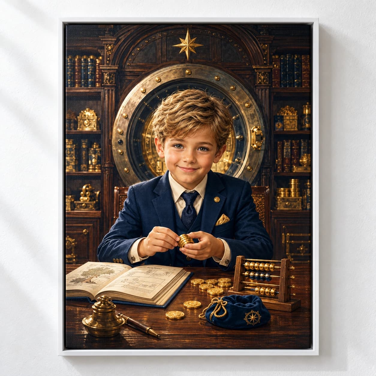 Little Tycoon: white floating frame