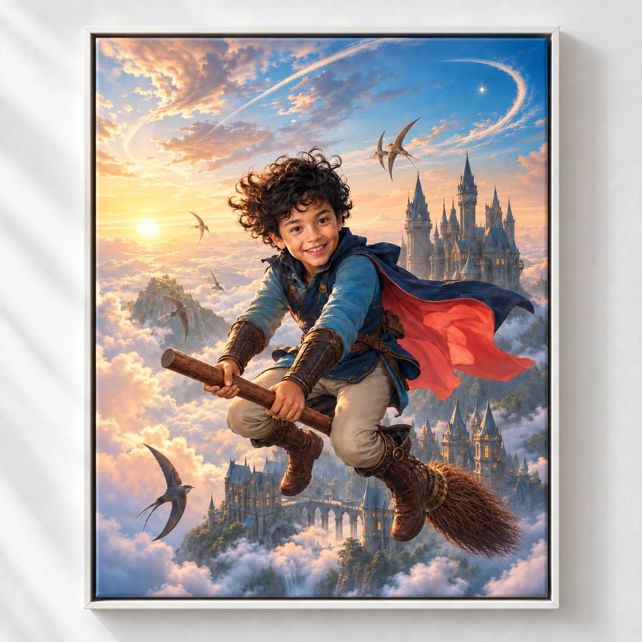 Sky Wizard: white floating frame