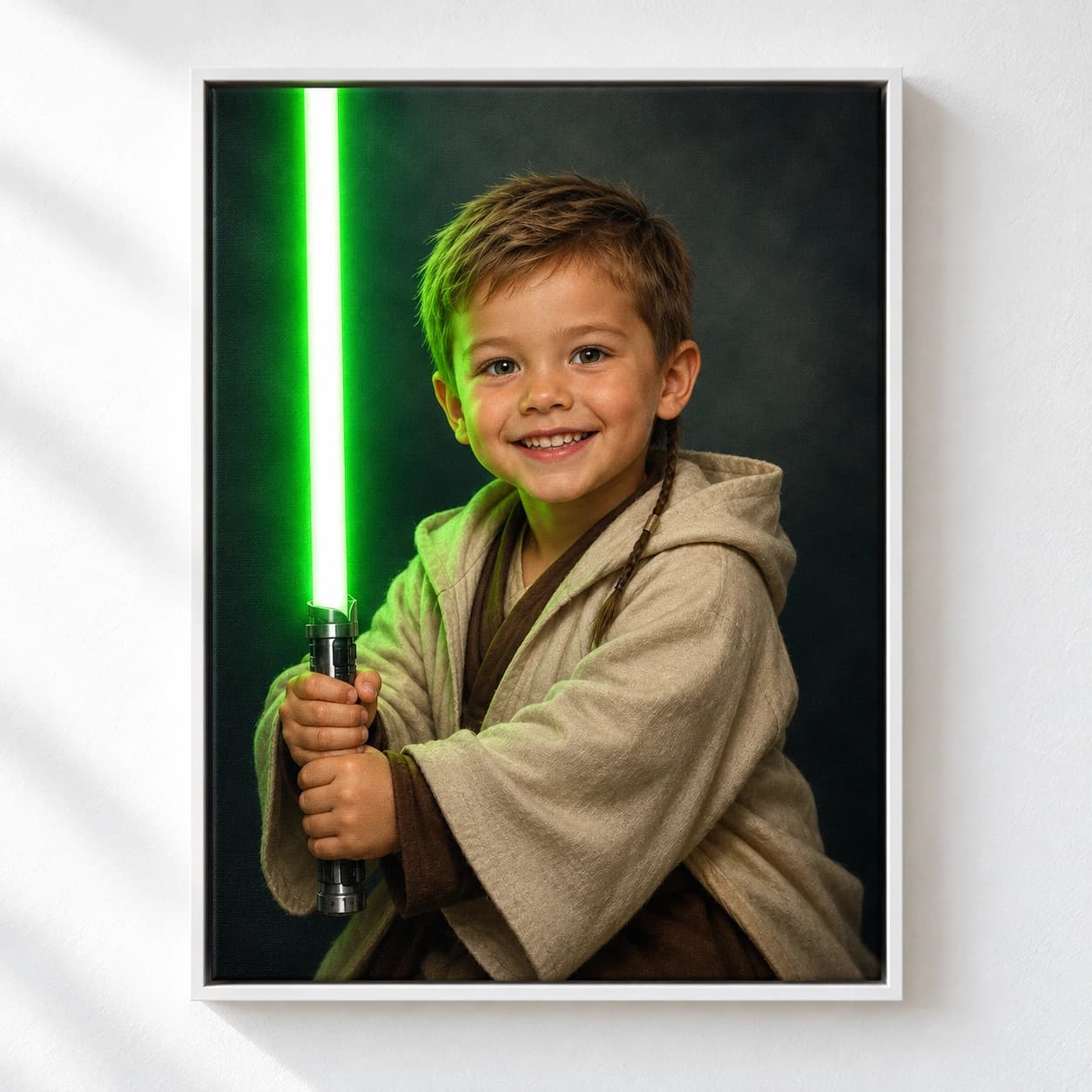 Young Force: white floating frame