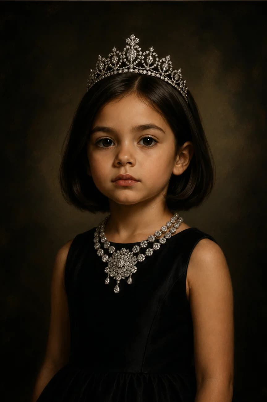 Classy Lady kids portrait style