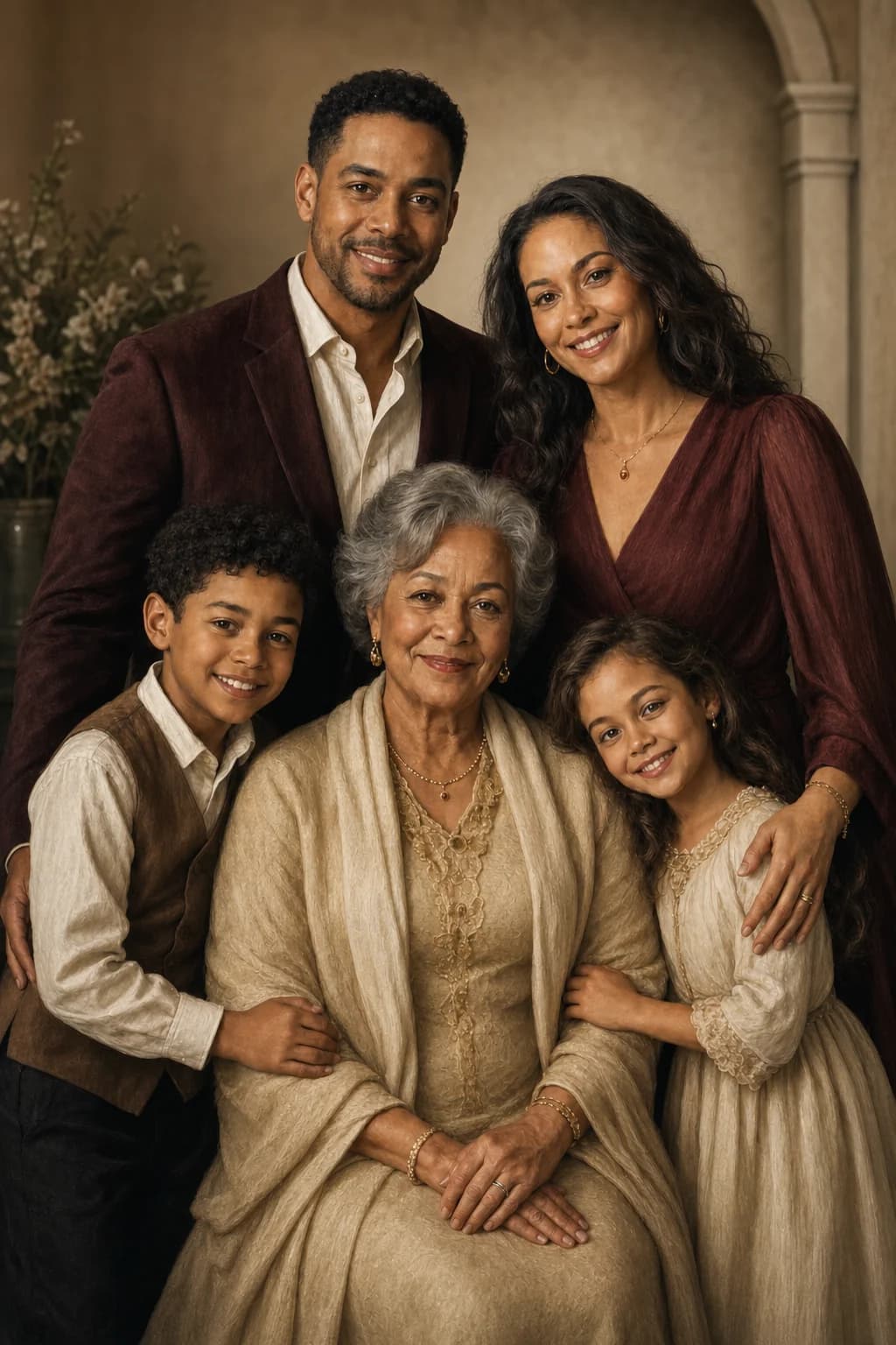 Family Heirloom kids portrait style