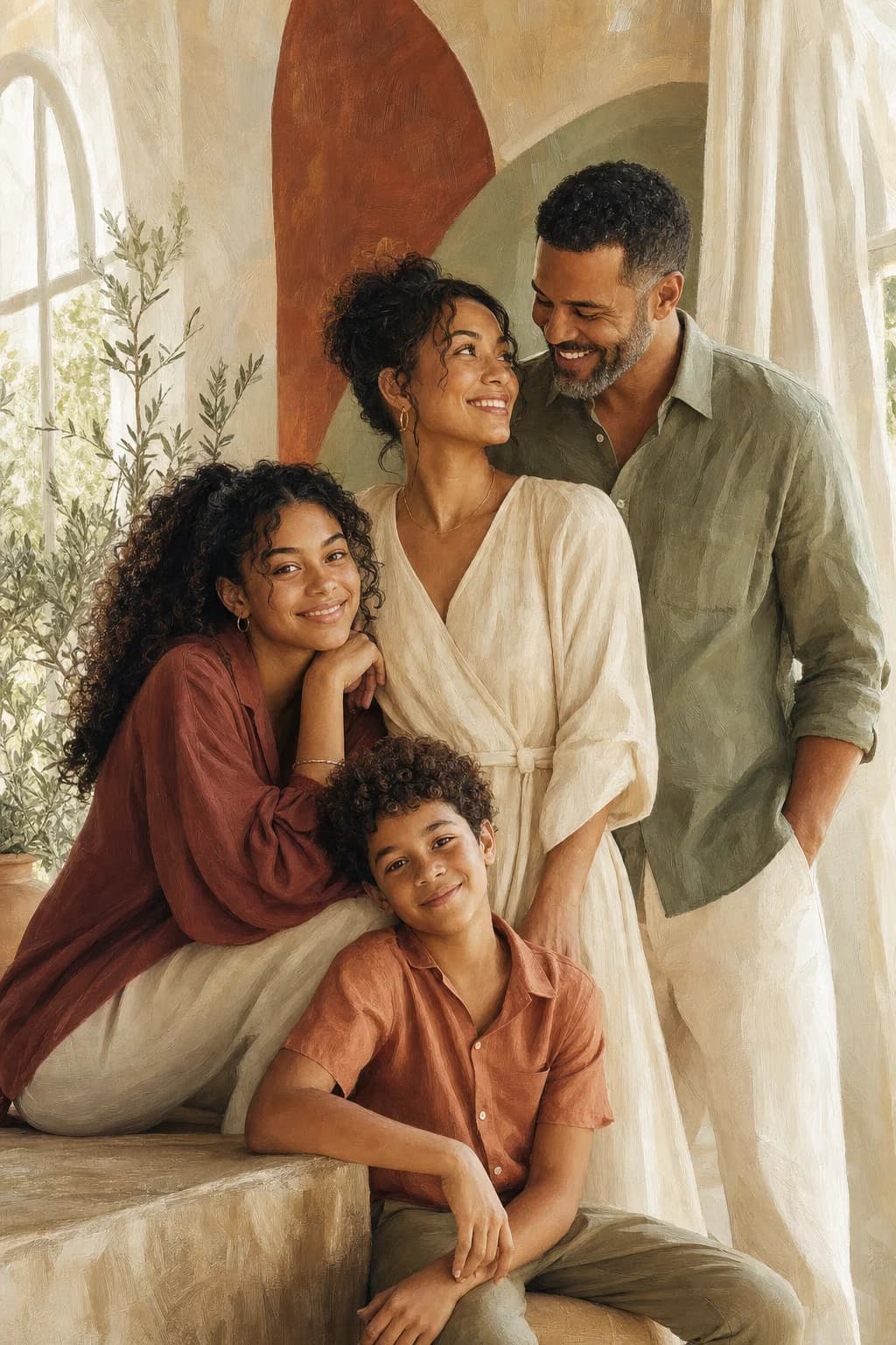 Modern Together kids portrait style