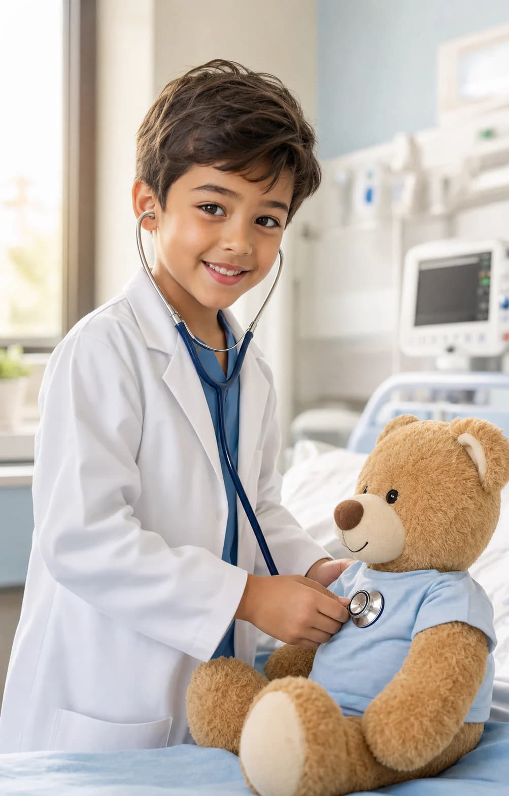 Future Doctor kids portrait style