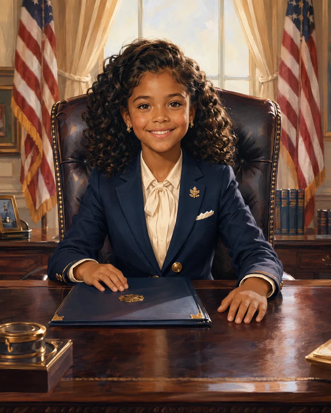 Future President portrait style