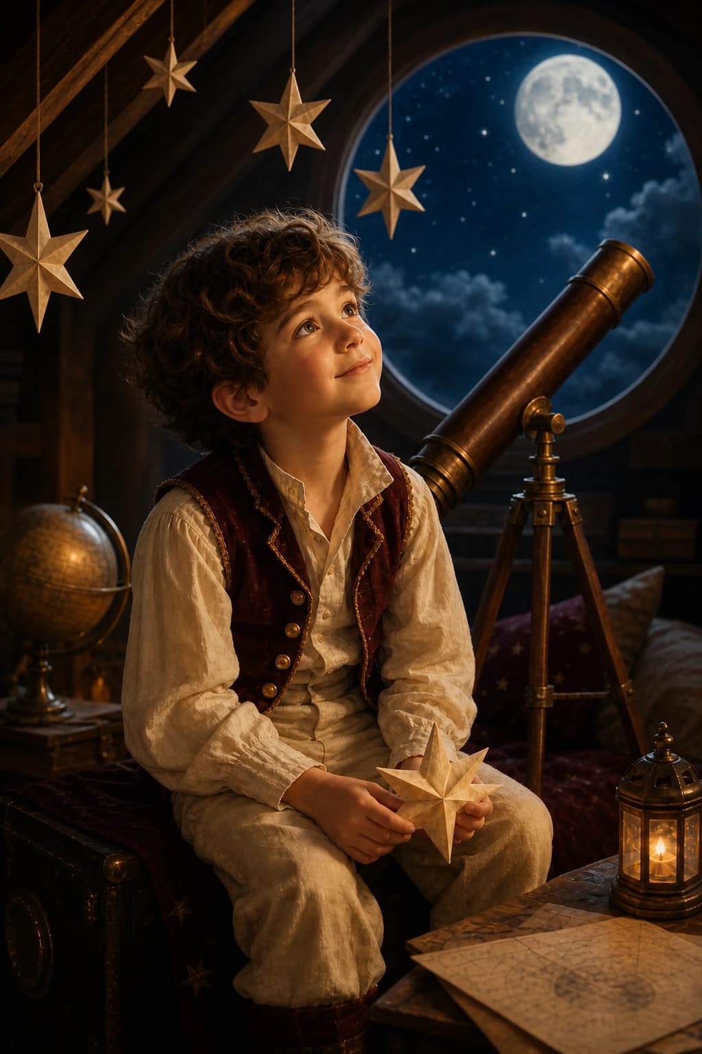 Starlight Dreamer kids portrait style