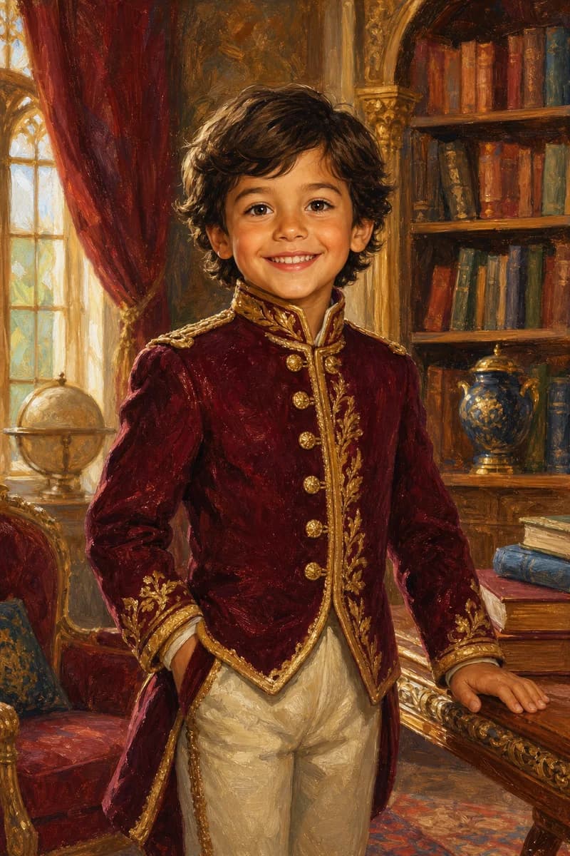 Little Royal kids portrait style