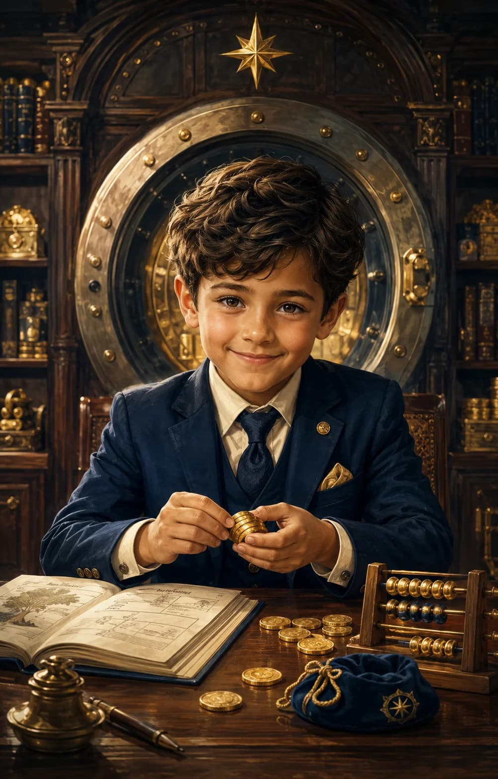 Little Tycoon kids portrait style