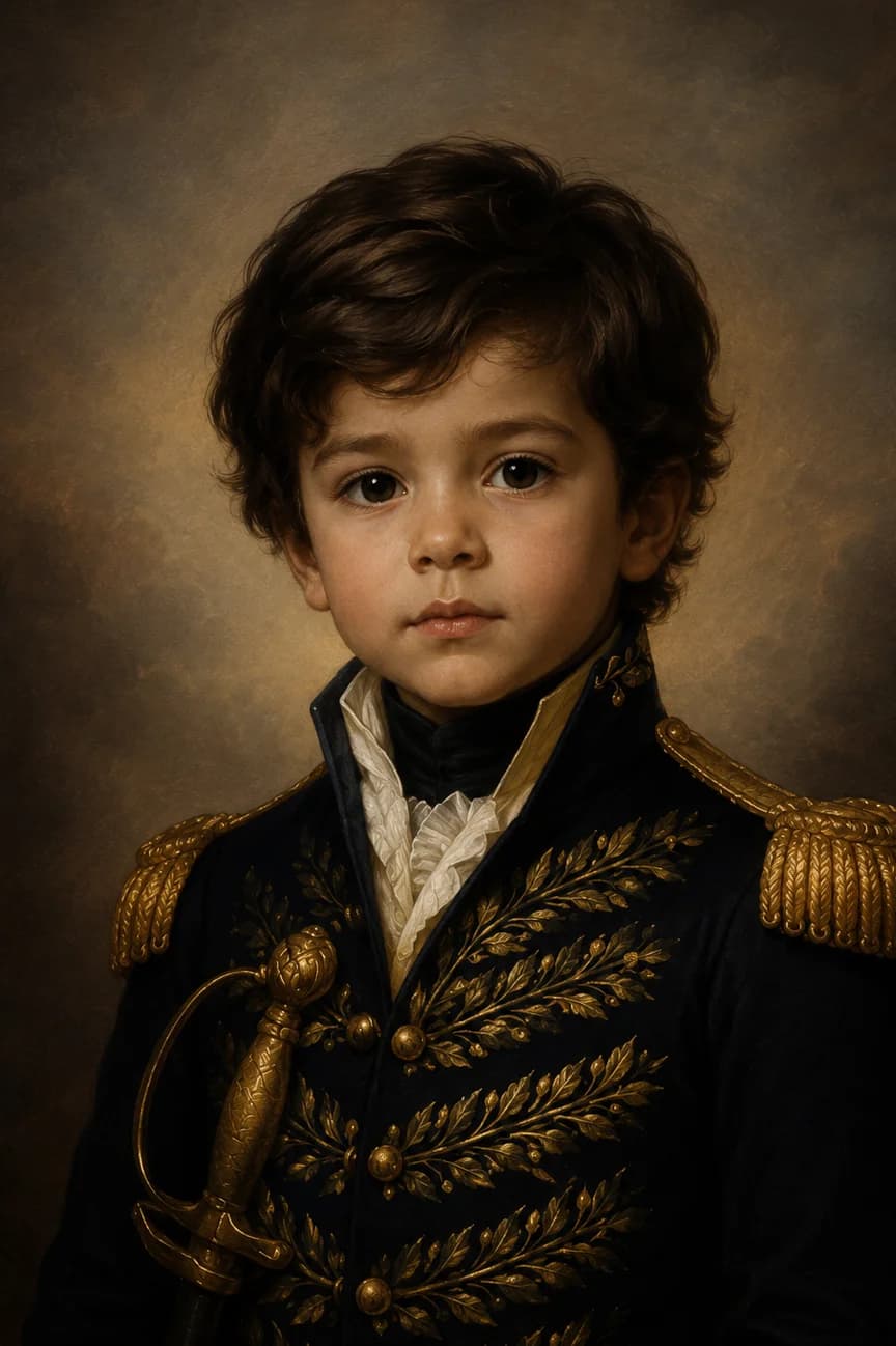 Little Admiral kids portrait style