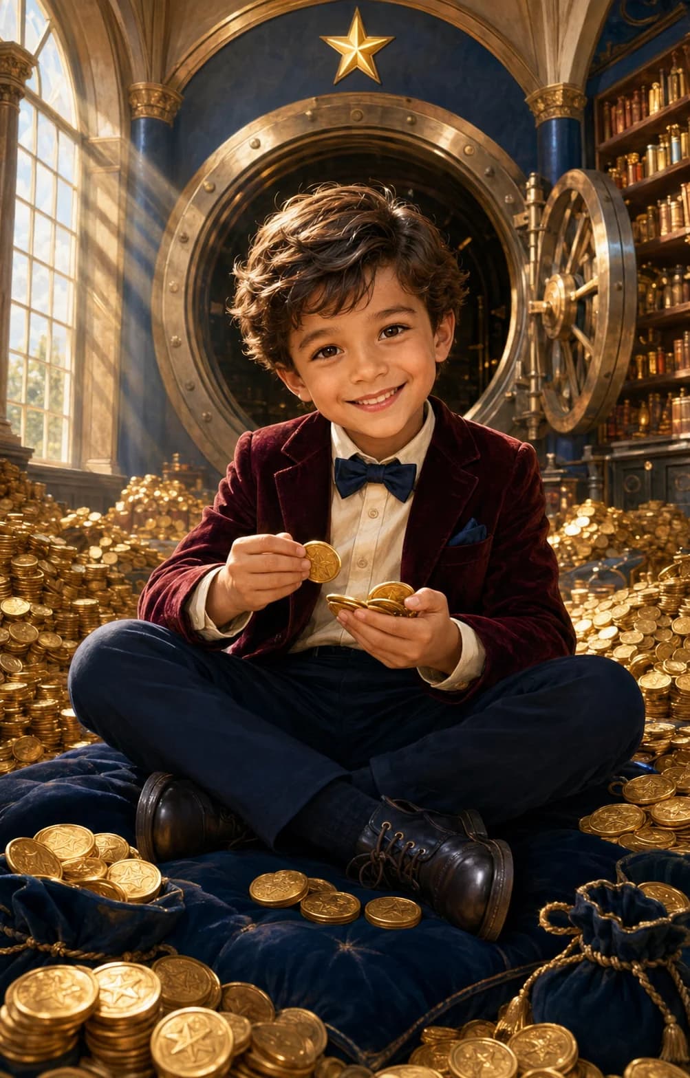 Prince of Ducats kids portrait style